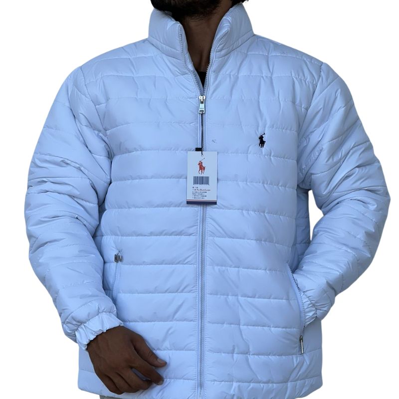 The North Face Men's Insulated Puffer Jacket | Lightweight & Water-Resistant | White