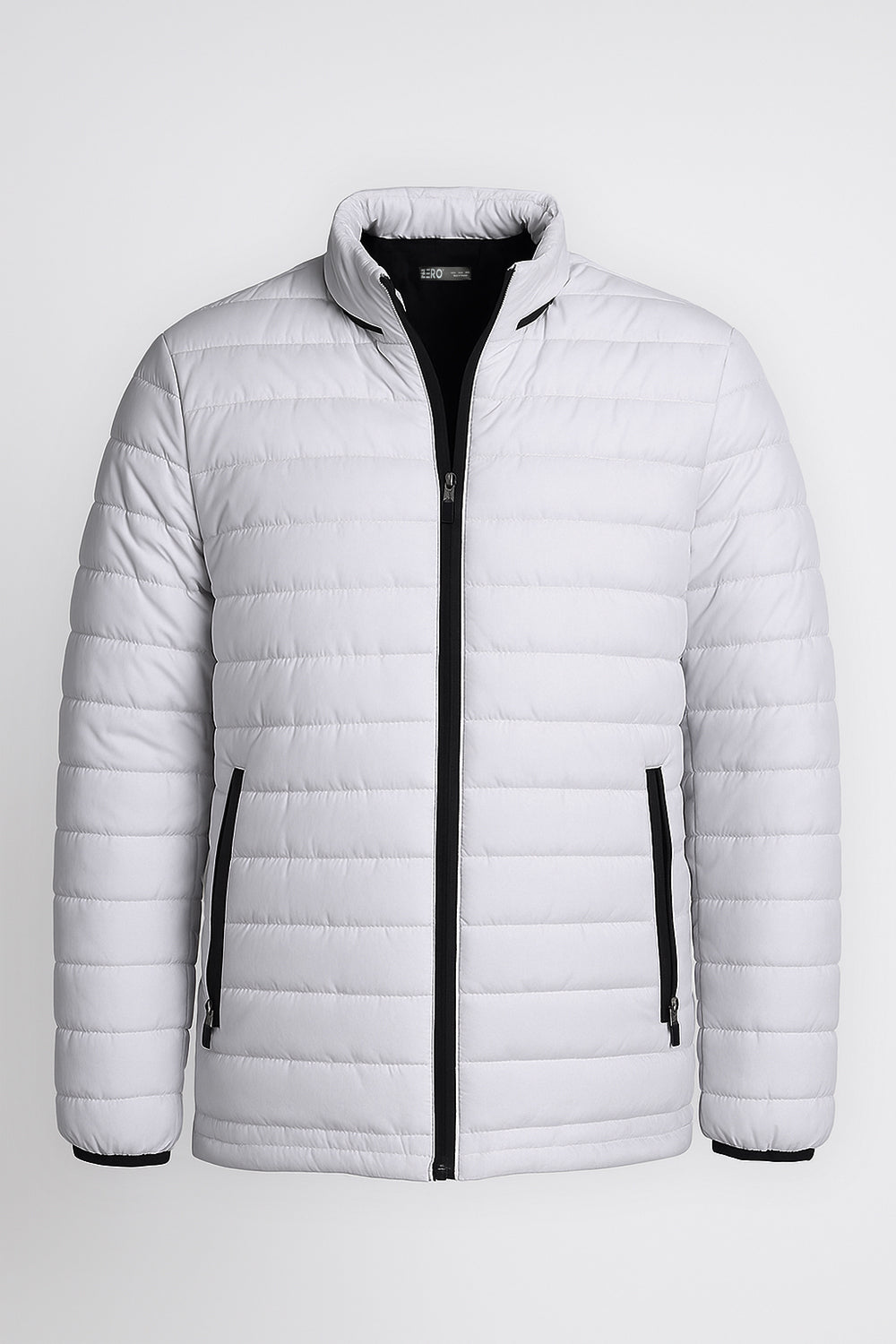 Insulated Puffer Jacket | Lightweight & Water-Resistant | White