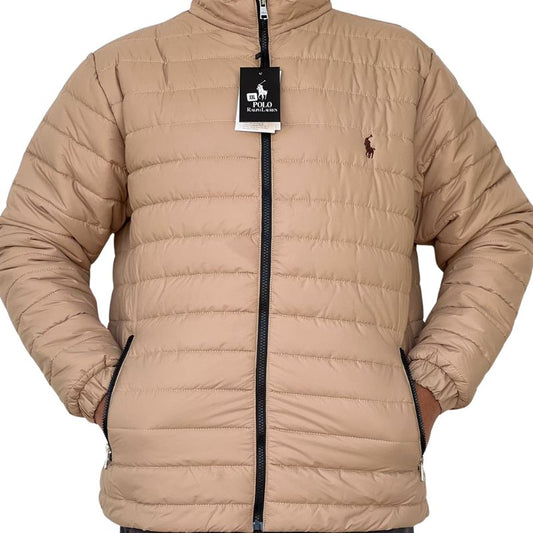 The North Face Men's Insulated Puffer Jacket | Lightweight & Water-Resistant | Beige