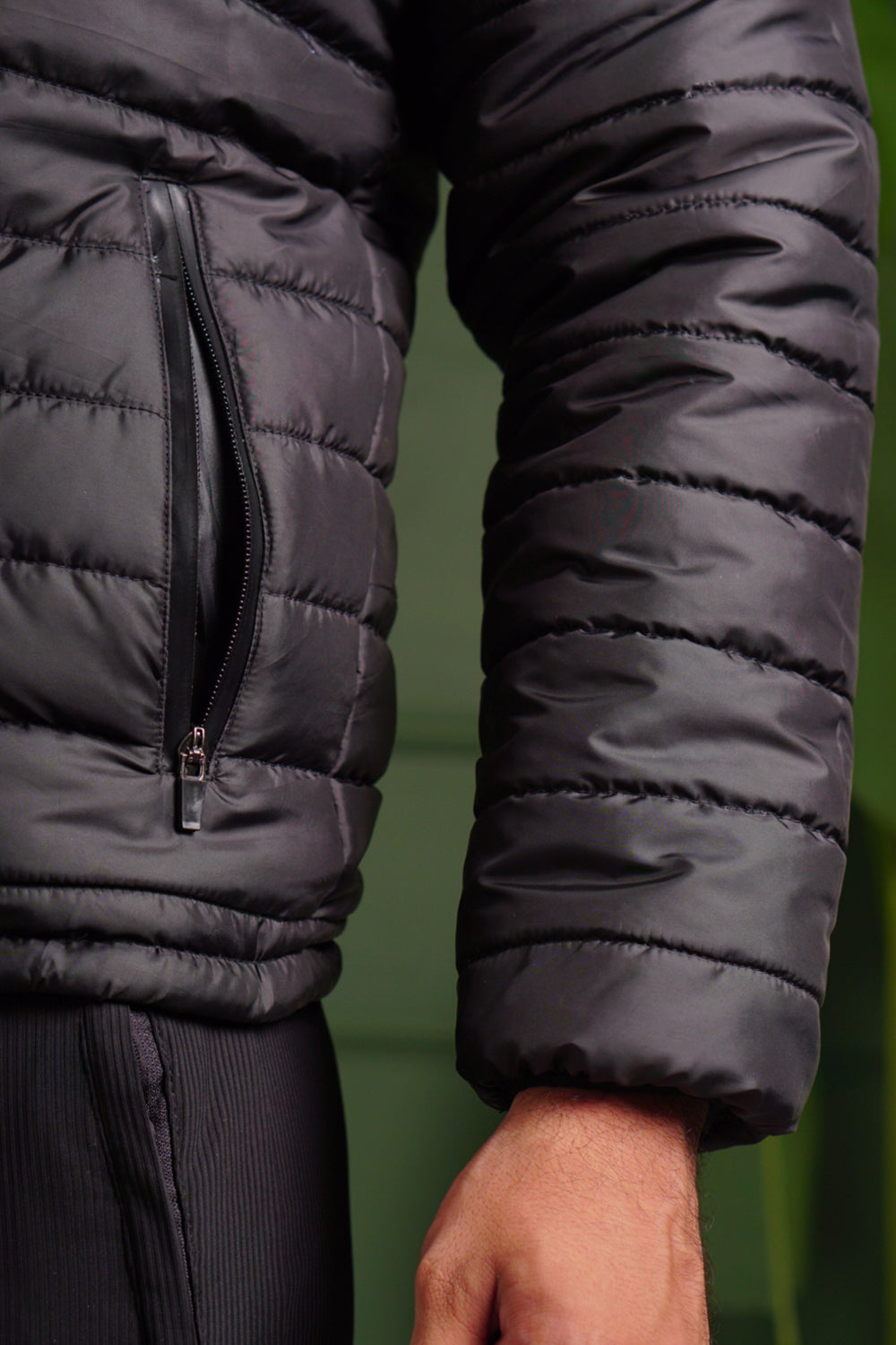 Insulated Puffer Jacket | Lightweight & Water-Resistant | Black