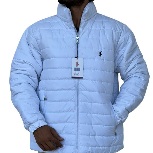 The North Face Men's Insulated Puffer Jacket | Lightweight & Water-Resistant | White