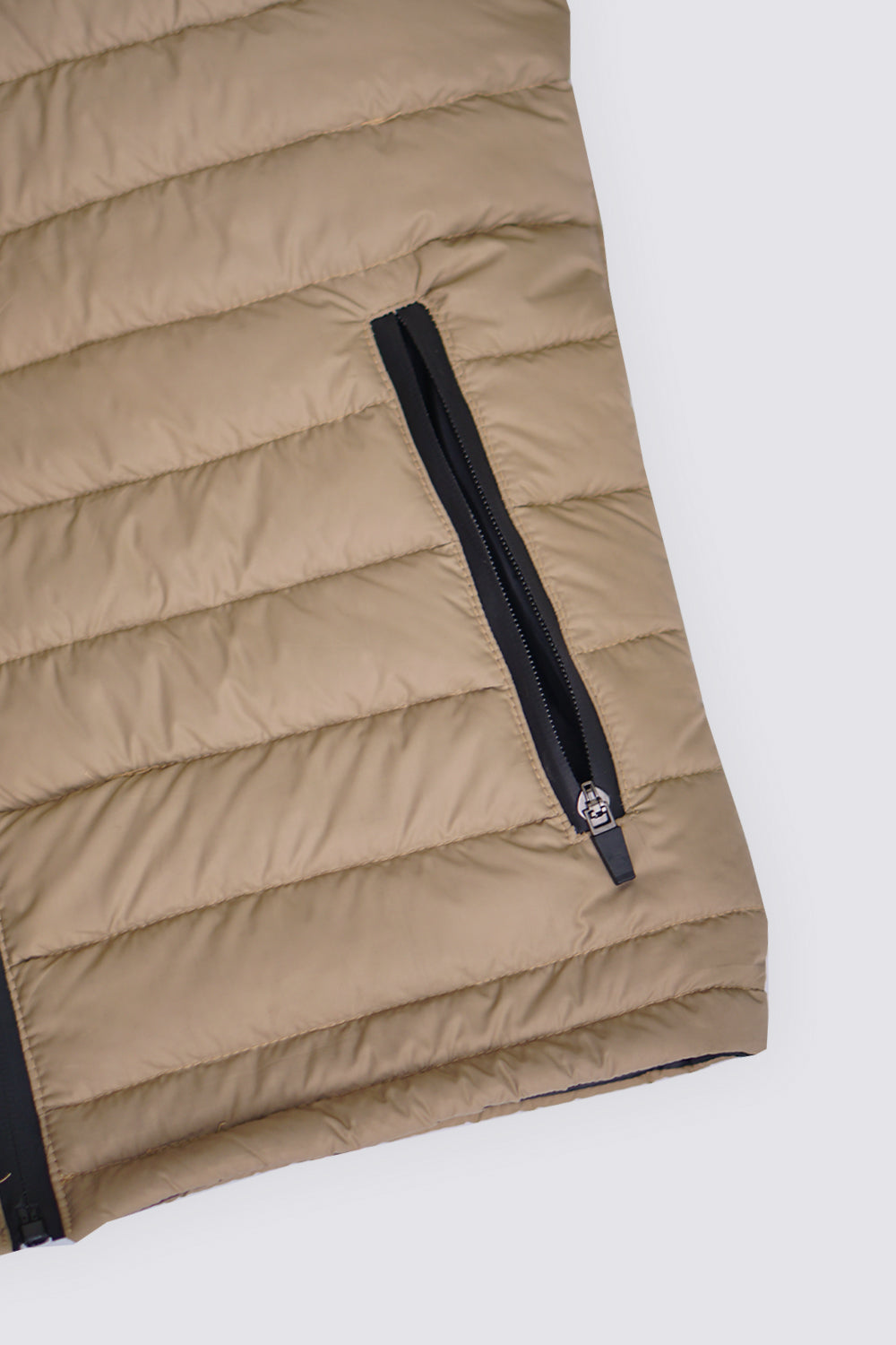 Insulated Puffer Jacket | Lightweight & Water-Resistant | Beige